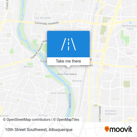 10th Street Southwest map