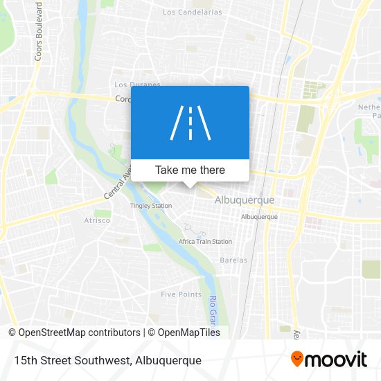 15th Street Southwest map