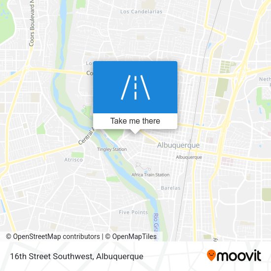 16th Street Southwest map