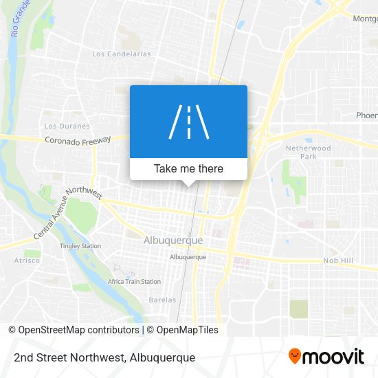 2nd Street Northwest map