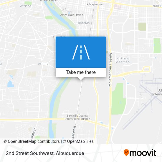 Mapa de 2nd Street Southwest