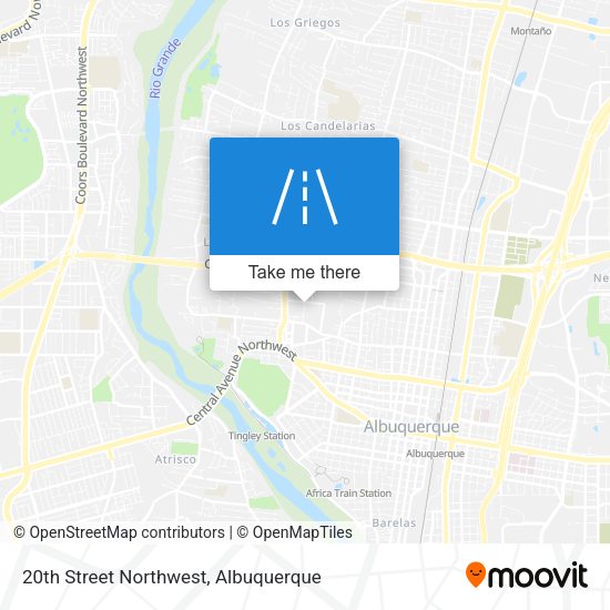 20th Street Northwest map