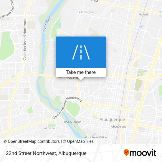 22nd Street Northwest map