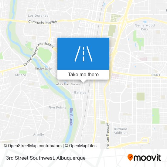 Mapa de 3rd Street Southwest