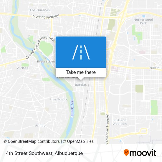 4th Street Southwest map