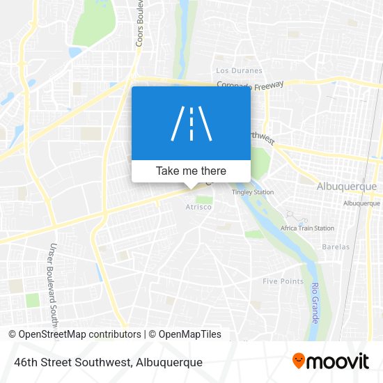 46th Street Southwest map