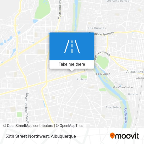 50th Street Northwest map
