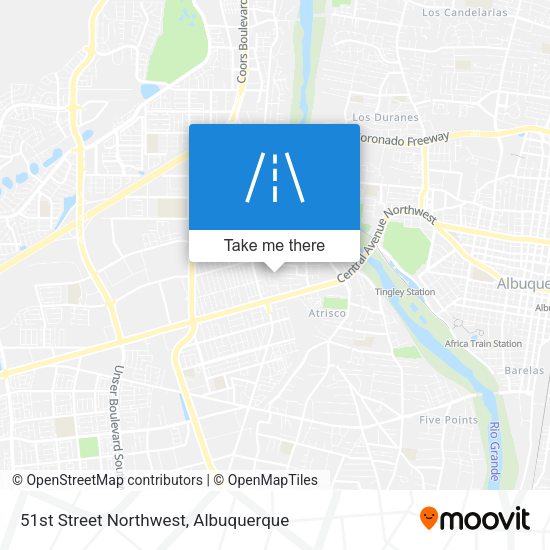 51st Street Northwest map