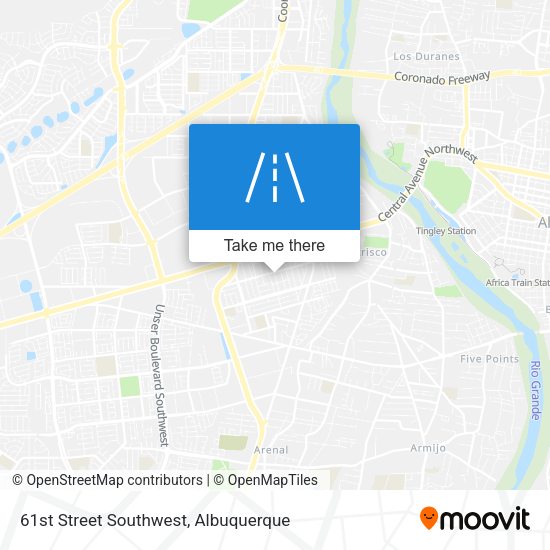 61st Street Southwest map