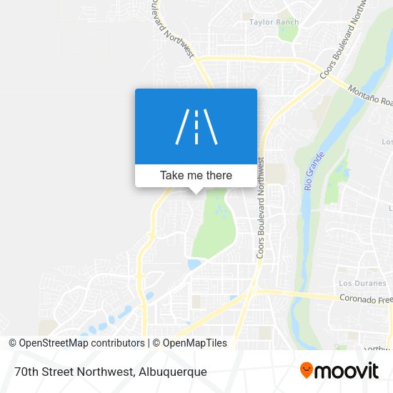70th Street Northwest map
