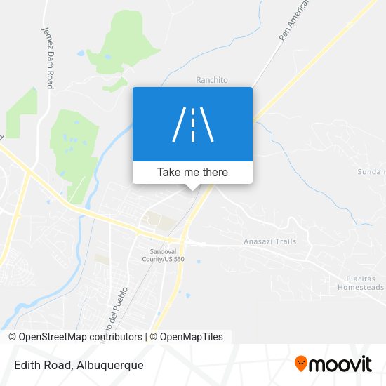 Mapa de Edith Road