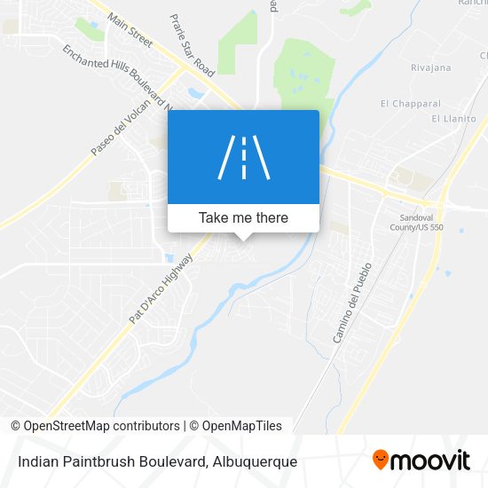 Mapa de Indian Paintbrush Boulevard