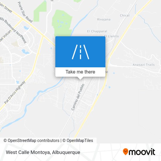 West Calle Montoya map