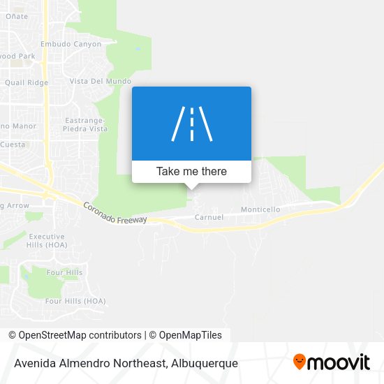 Avenida Almendro Northeast map