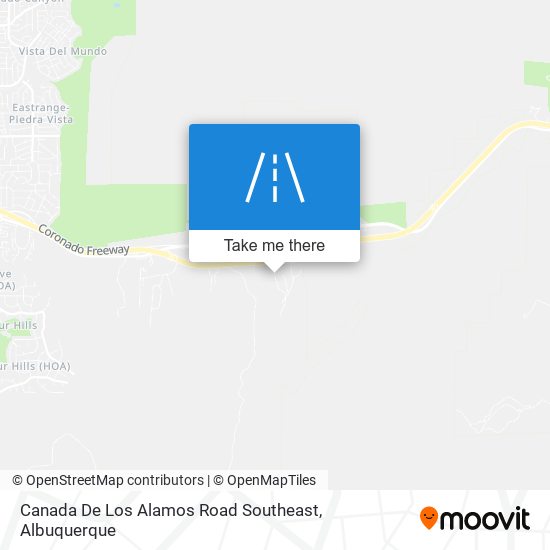 Canada De Los Alamos Road Southeast map