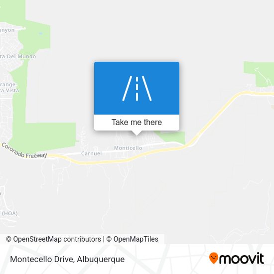 Montecello Drive map