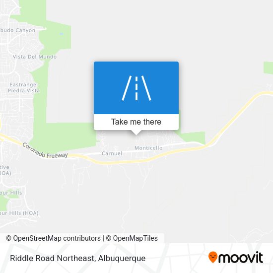 Riddle Road Northeast map