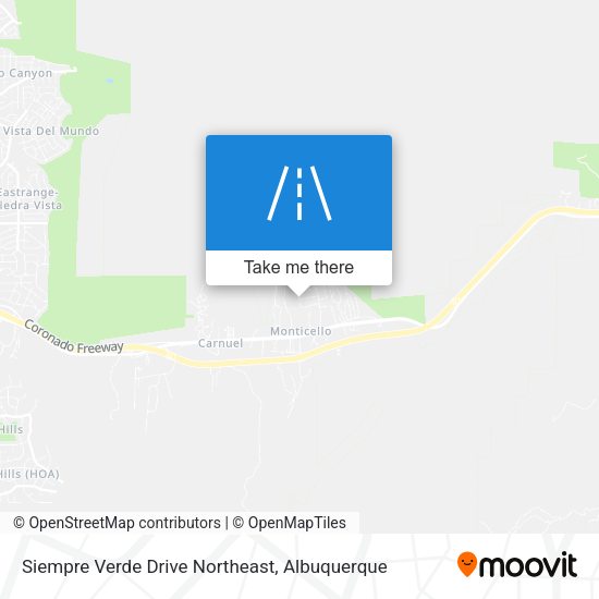 Siempre Verde Drive Northeast map