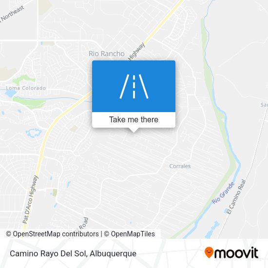 Camino Rayo Del Sol map