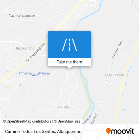Mapa de Camino Todos Los Santos