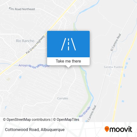 Cottonwood Road map