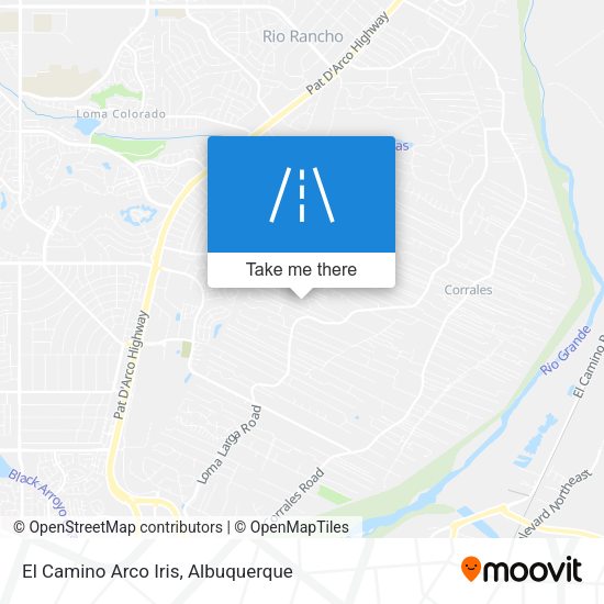 El Camino Arco Iris map