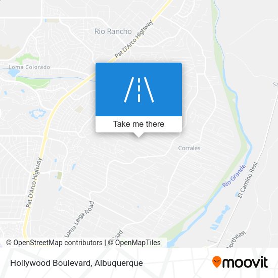 Hollywood Boulevard map
