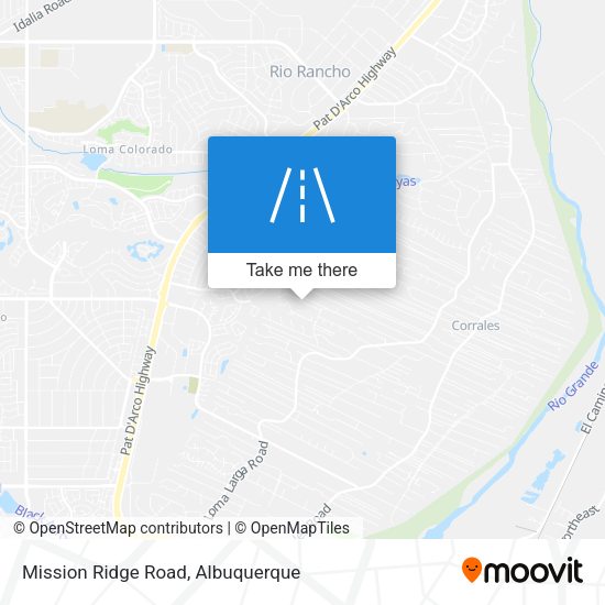 Mission Ridge Road map