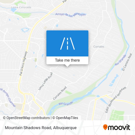 Mountain Shadows Road map