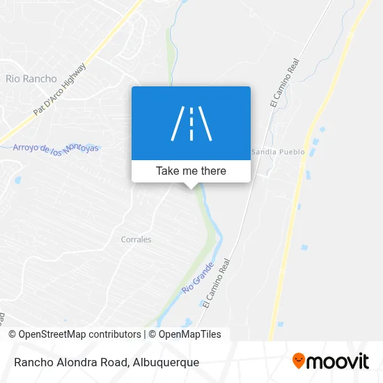 Rancho Alondra Road map