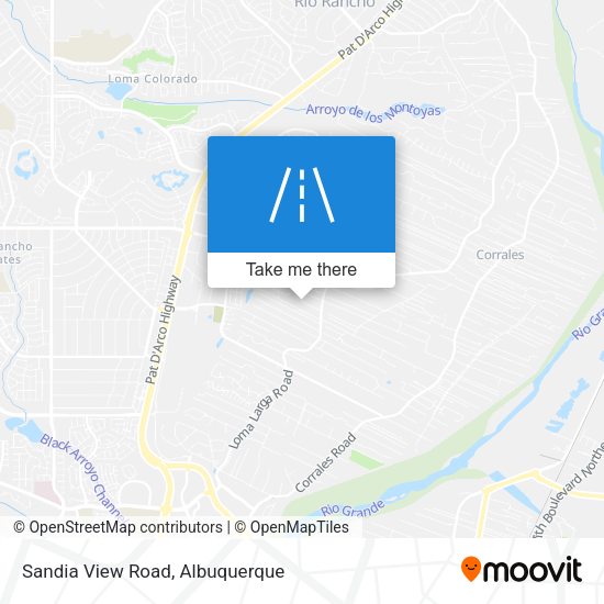 Sandia View Road map