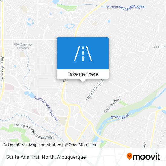 Mapa de Santa Ana Trail North