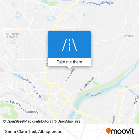 Mapa de Santa Clara Trail