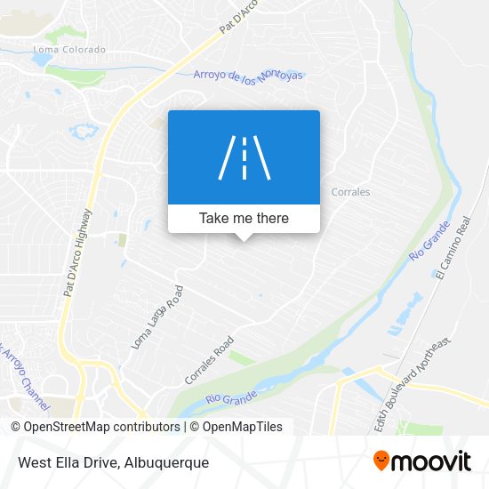 West Ella Drive map