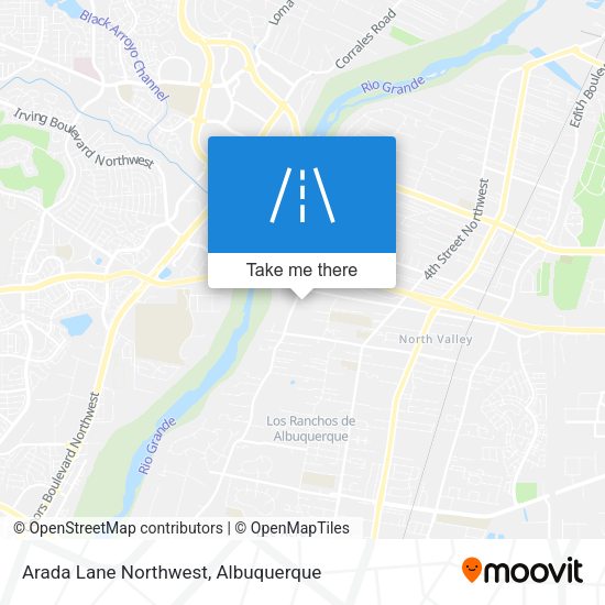Arada Lane Northwest map