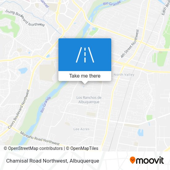 Chamisal Road Northwest map