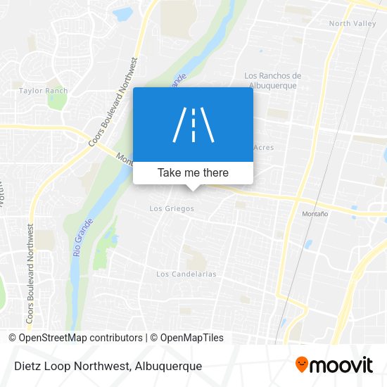 Mapa de Dietz Loop Northwest