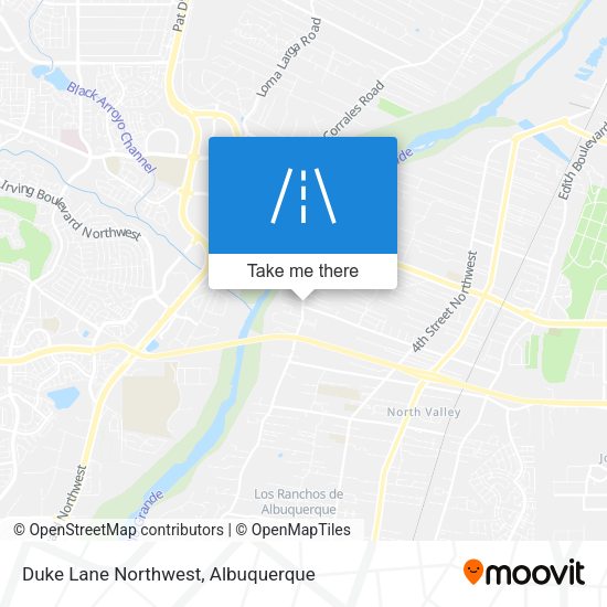 Duke Lane Northwest map