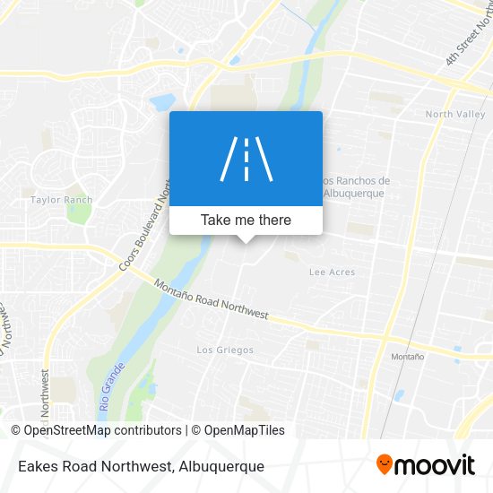 Eakes Road Northwest map