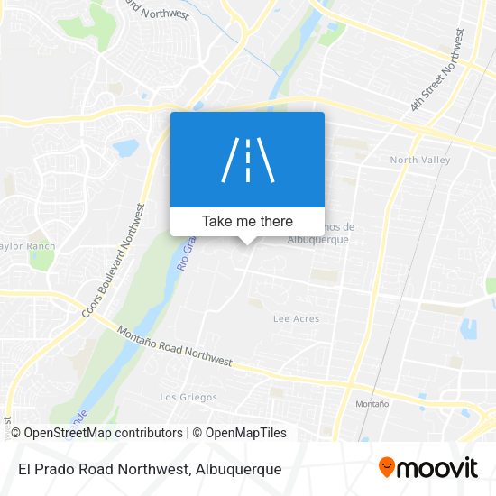 Mapa de El Prado Road Northwest