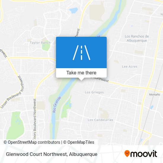 Mapa de Glenwood Court Northwest