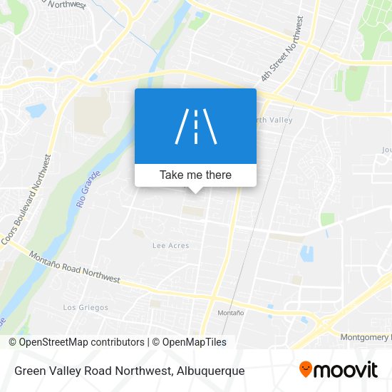 Green Valley Road Northwest map