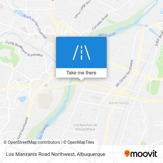 Los Manzanis Road Northwest map