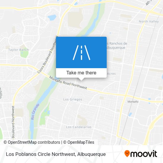 Los Poblanos Circle Northwest map