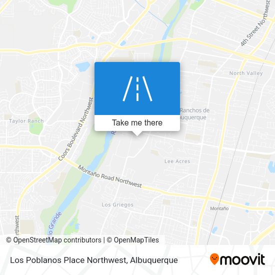 Mapa de Los Poblanos Place Northwest