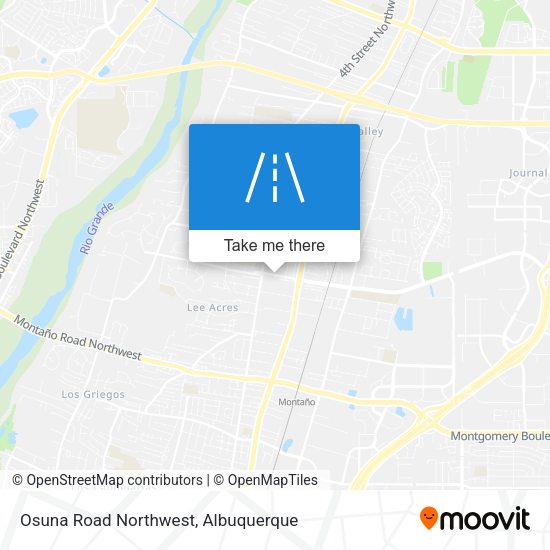 Osuna Road Northwest map