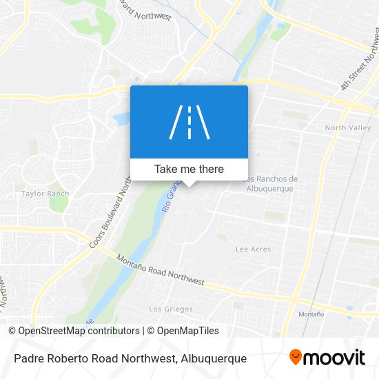 Padre Roberto Road Northwest map
