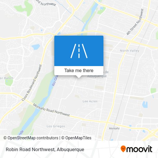 Robin Road Northwest map