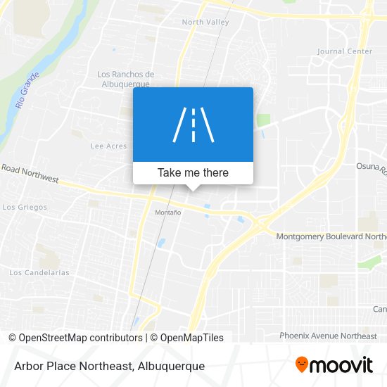 Mapa de Arbor Place Northeast