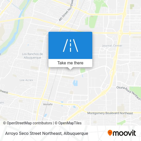Arroyo Seco Street Northeast map